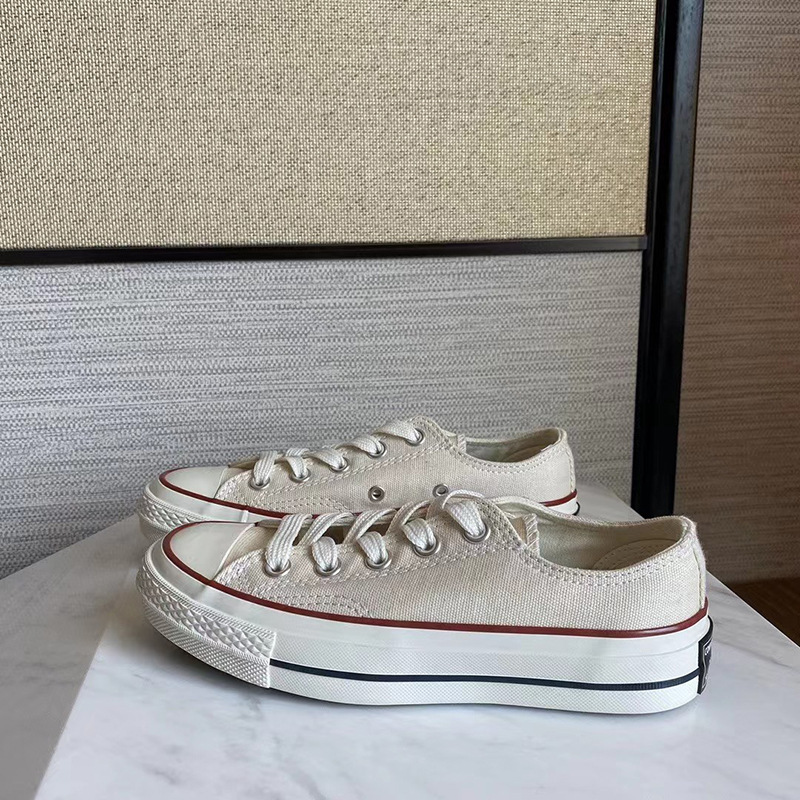 莆田 1970s经典板鞋男女高帮小稚菊帆布鞋情侣款休闲鞋百搭硫化鞋详情13