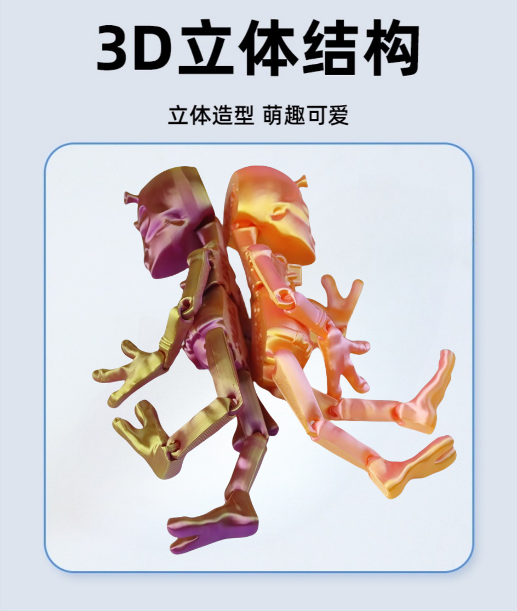3D printed alien cross-border new alien figurine with movable joints, Halloween creative toy figurine pic 5