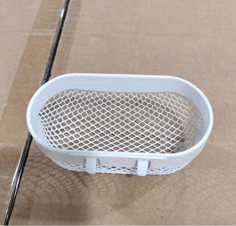 定制洞洞板配件挂钩免打孔墙面收纳三件套网篮置物架挂篮收纳篮详情9