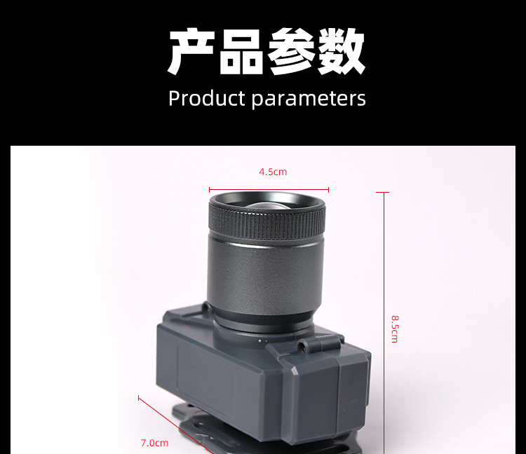 Cross-border bestseller headlamp USB charging emergency head-mounted outdoor lighting 300W strong light ultra-long battery life bright mine lamp pic 4