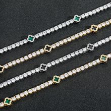 欧美嘻哈20mm三排锆石古巴链粗菱形项链潮牌饰品满钻男士项链批发详情10