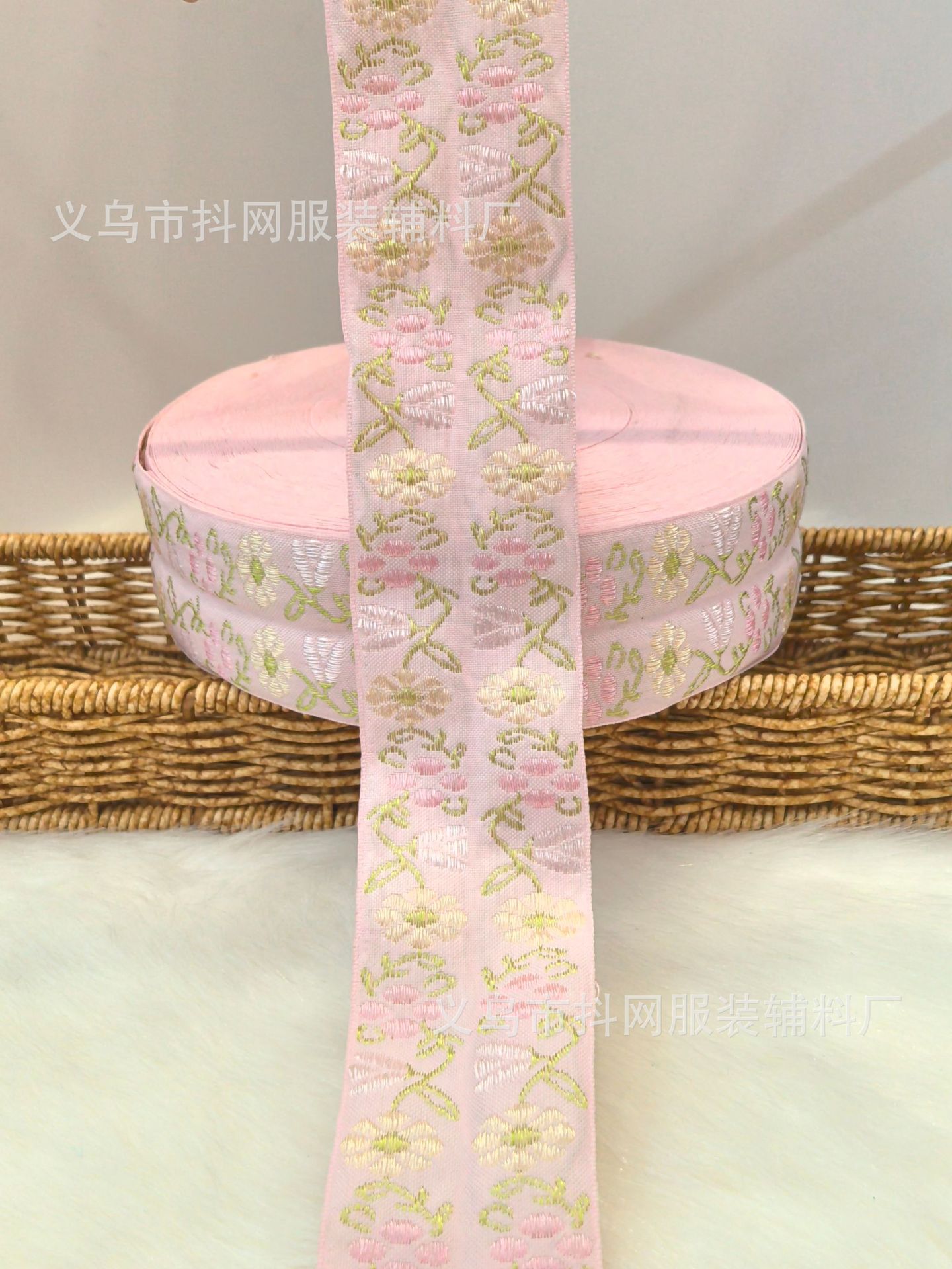 4 cm fashionable little flower butterfly handmade DIY bow webbing Hair accessory headwear edge strap gift box packaging strap pic 8