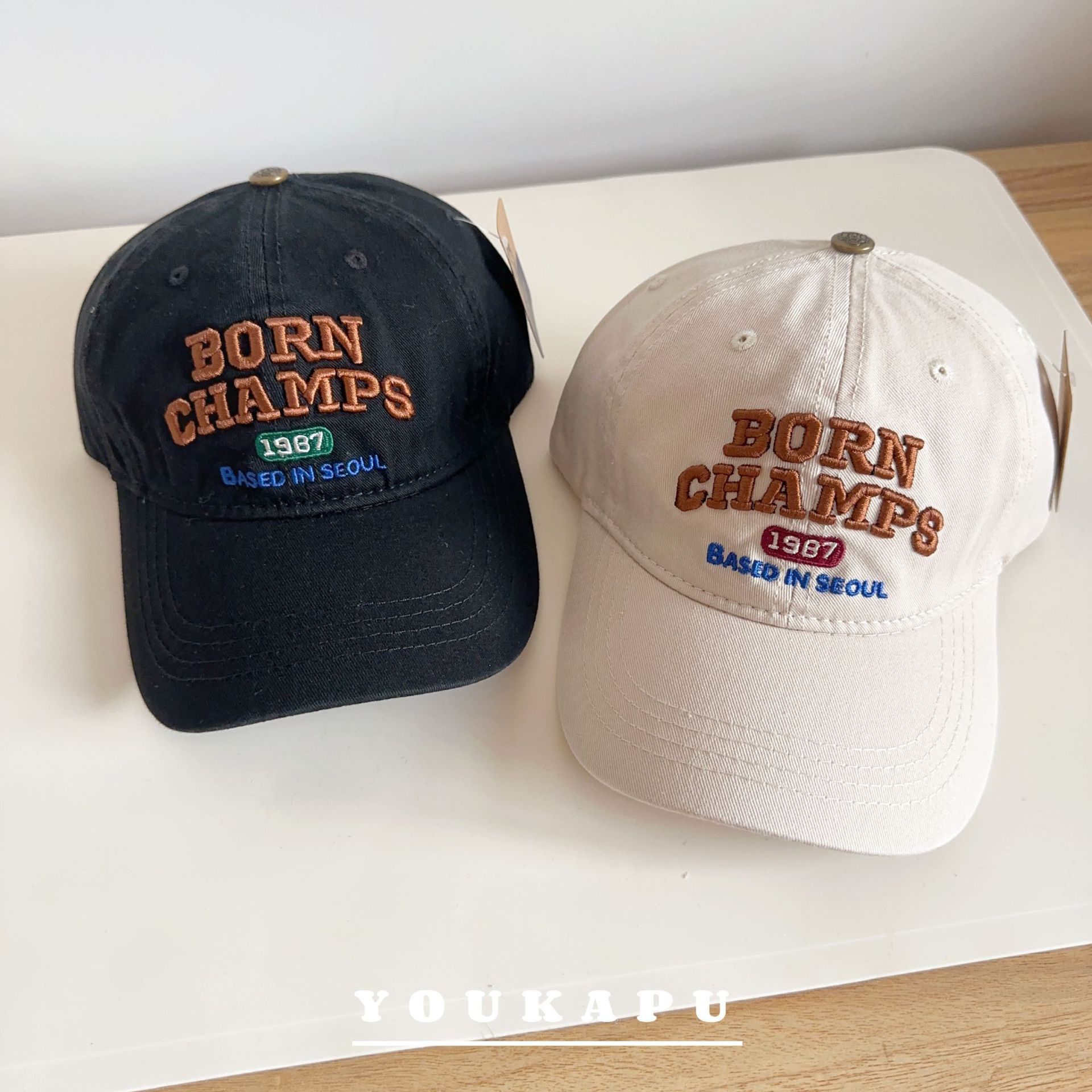 儿童鸭舌帽字母刺绣男童棒球帽时尚百搭春秋户外防晒宝宝遮阳帽潮详情10