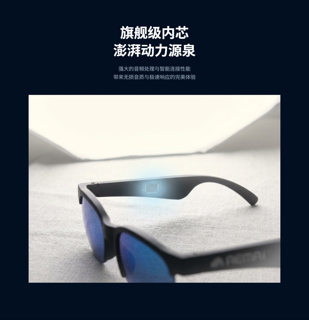 ZN433 Cross-border Foreign Trade Bluetooth ai Smart Glasses, Wireless Headphones, anti-glare and anti-polarized sunglasses, travel and driving pic 12