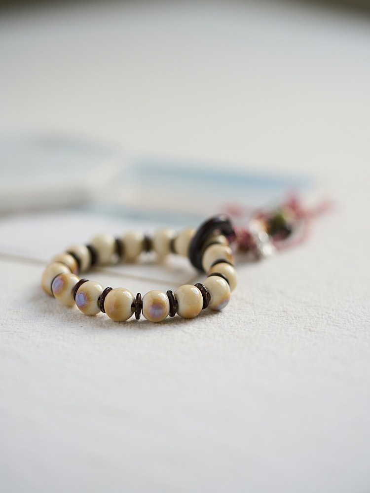 景德镇陶瓷手串饰品批发百搭高级感礼物新中式藏风串珠手链国风女详情4