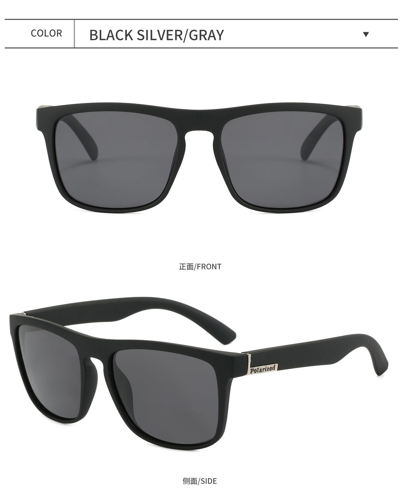 跨境欧美户外骑行太阳镜D731男士偏光彩虹色复古运动墨镜太阳眼镜详情11