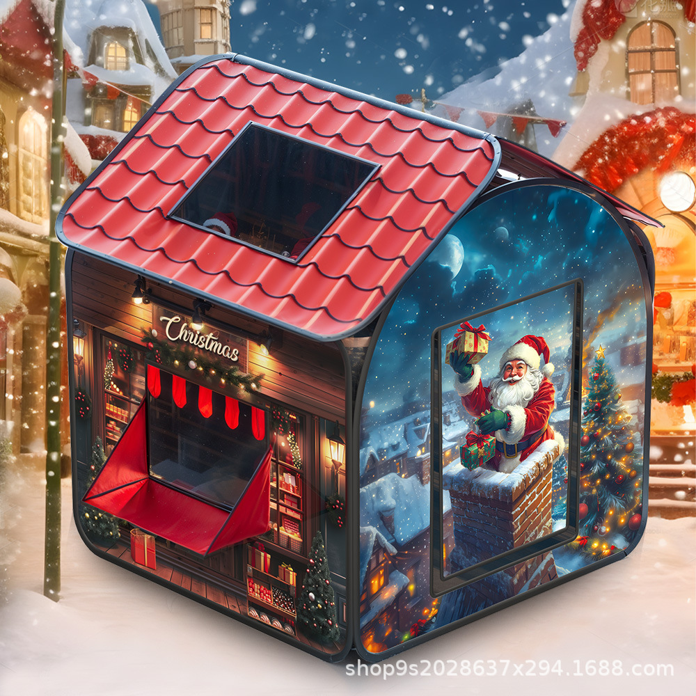 跨境亚马逊万圣节圣诞节儿童帐篷室内游戏屋小房子过家家玩具屋详情15