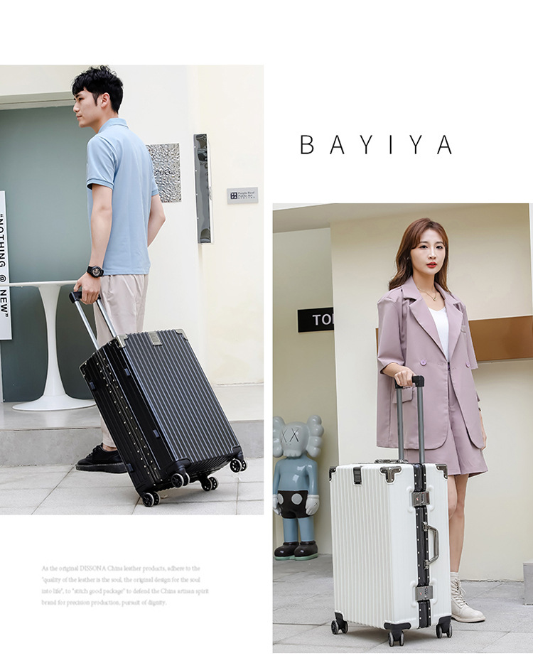 旅行箱男学生大容量铝框密码箱女行李箱结实耐用加厚拉杆箱万向轮详情31