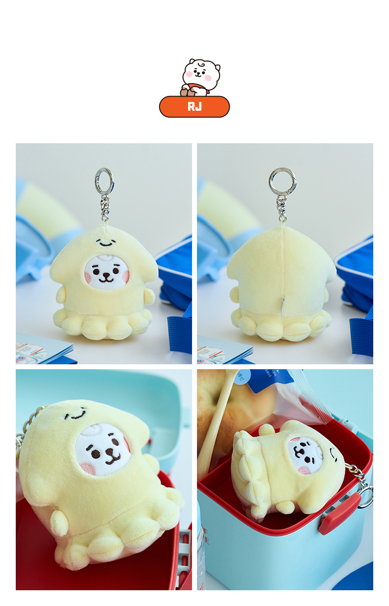 BT21海洋朋友系列毛绒钥匙扣可爱公仔挂件LINEFRIENDS玩偶娃娃礼品详情3