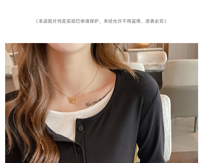 Here are two carefully selected long-sleeved T-shirts for women in the Spring and autumn of 2024, featuring a unique and stylish Korean style that can be worn as a base layer pic 17