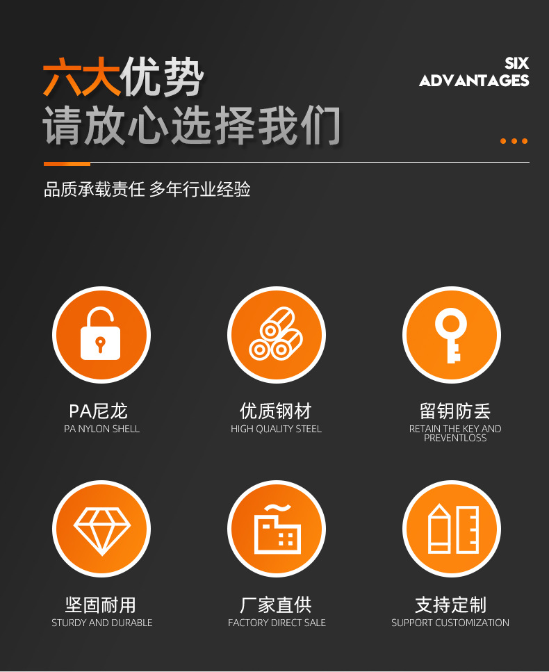 贝迪型工业安全挂锁38mm工程塑料绝缘电力设备锁具挂牌上锁LOTO详情3