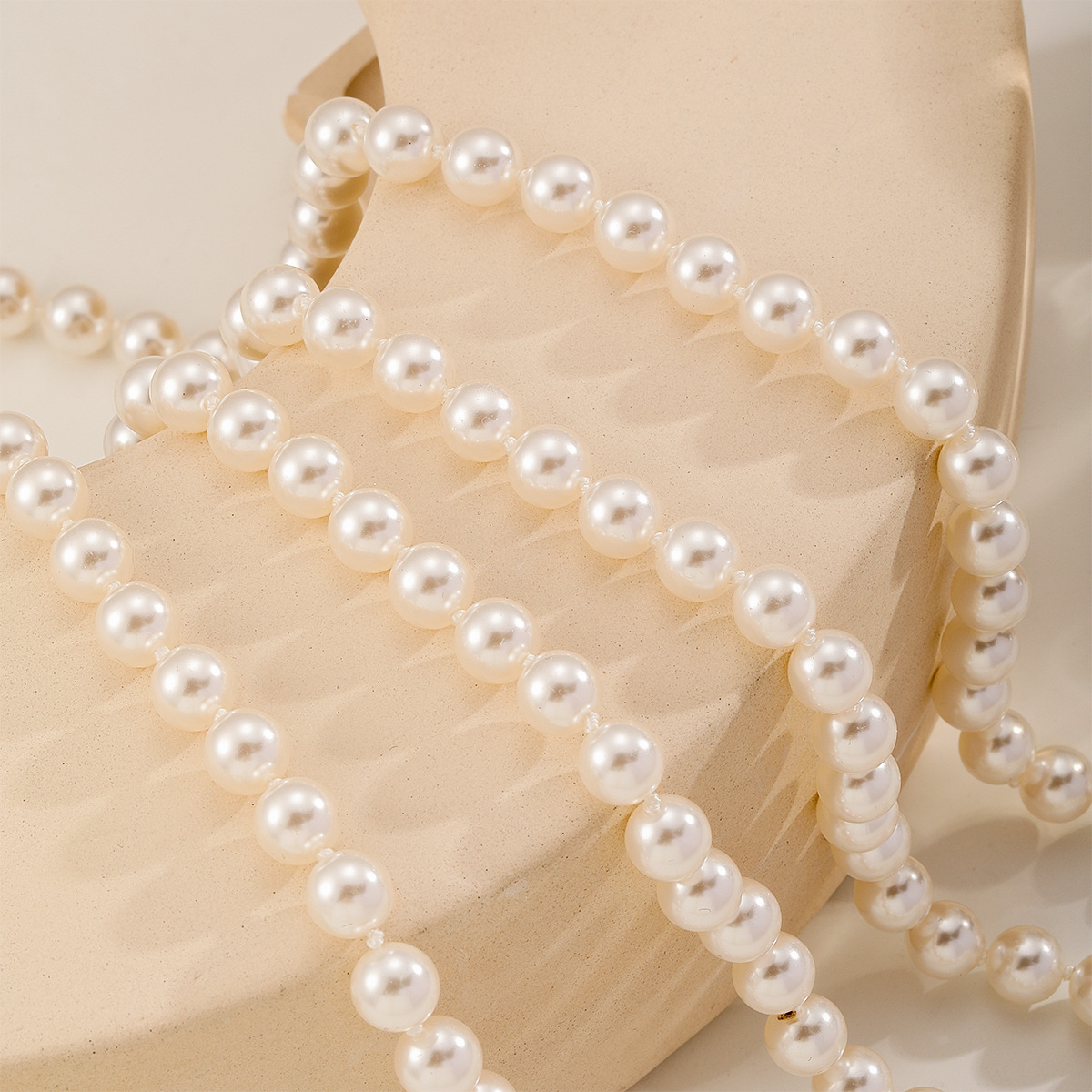 娜莎高品质玻璃珍珠长款毛衣链轻奢高级感可叠戴毛衣链长款秋冬详情10