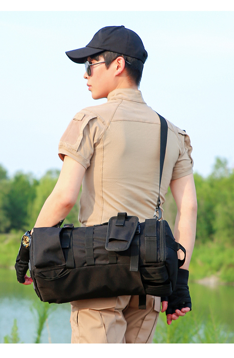 The water-resistant waterway sub-bag is a multi-functional large-capacity dry-wet separation fishing bag that can be attached with fishing gear and backpacks pic 30