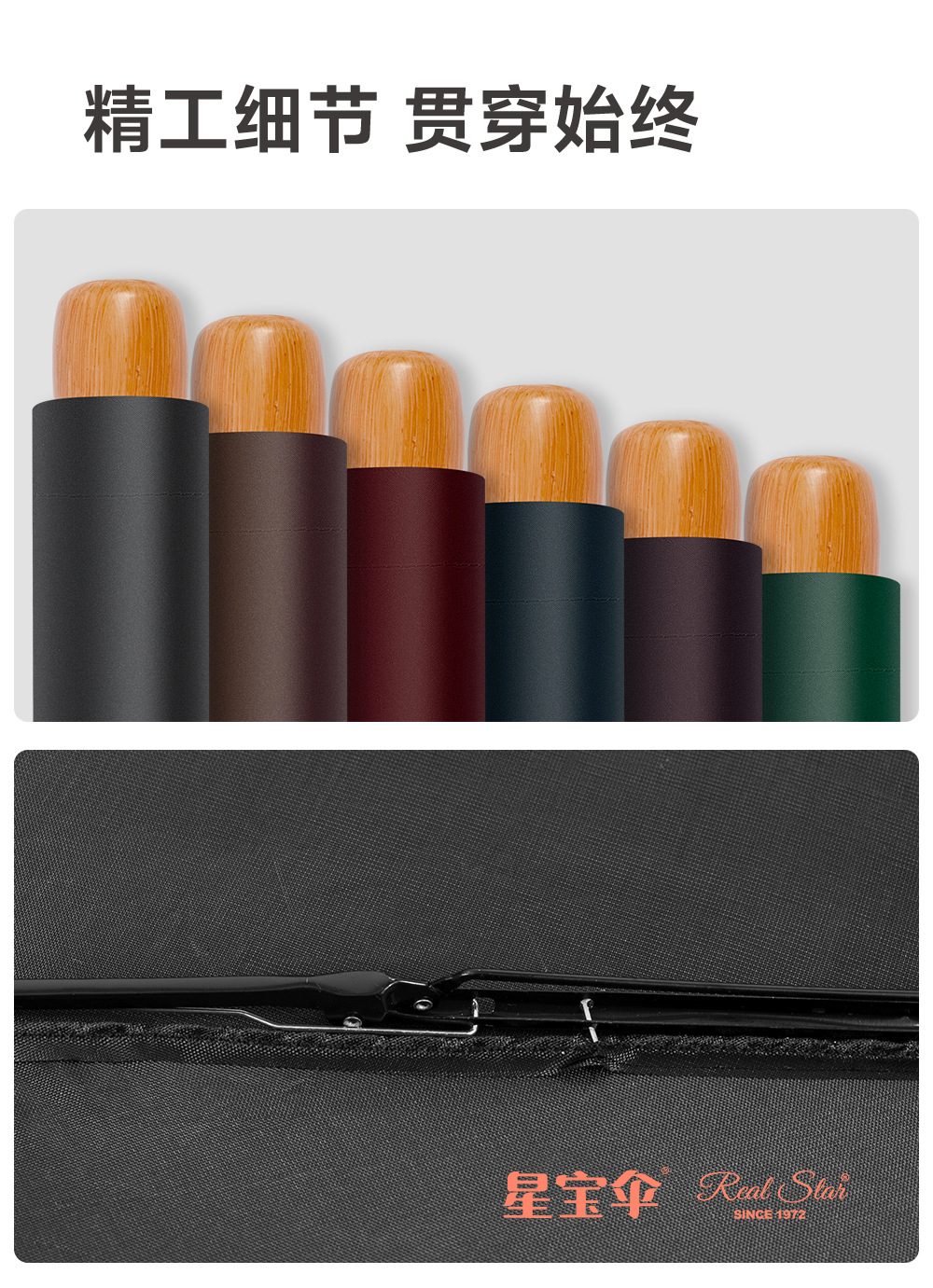 Plain three-fold umbrellas for foreign trade, manual canopy, polyester fabric, windproof and sunshade, solid color in stock, daily necessities pic 8