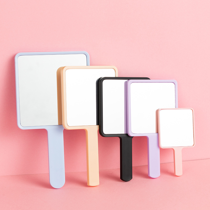 新款美妆福利礼品定制方形手持化妆镜随身便携女生桌面化妆小镜子详情18