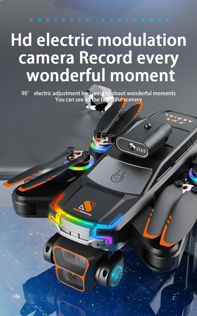 JS39跨境新品无人机带一键返航无刷电机高清屏幕航拍遥控飞机玩具详情29