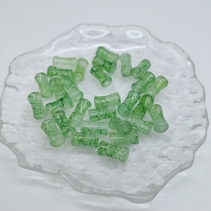6x12mm bamboo joint beads, glass beads, bamboo bracelet necklace, diy handcrafted hairpin accessory materials pic 13