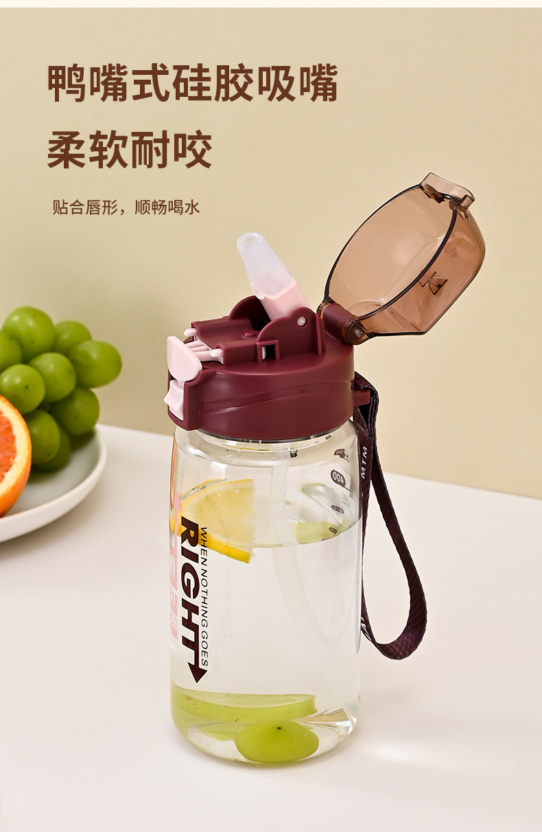 吸管水杯学生耐高温卡通可爱通用批发塑料随手杯直饮大容量水壶详情37
