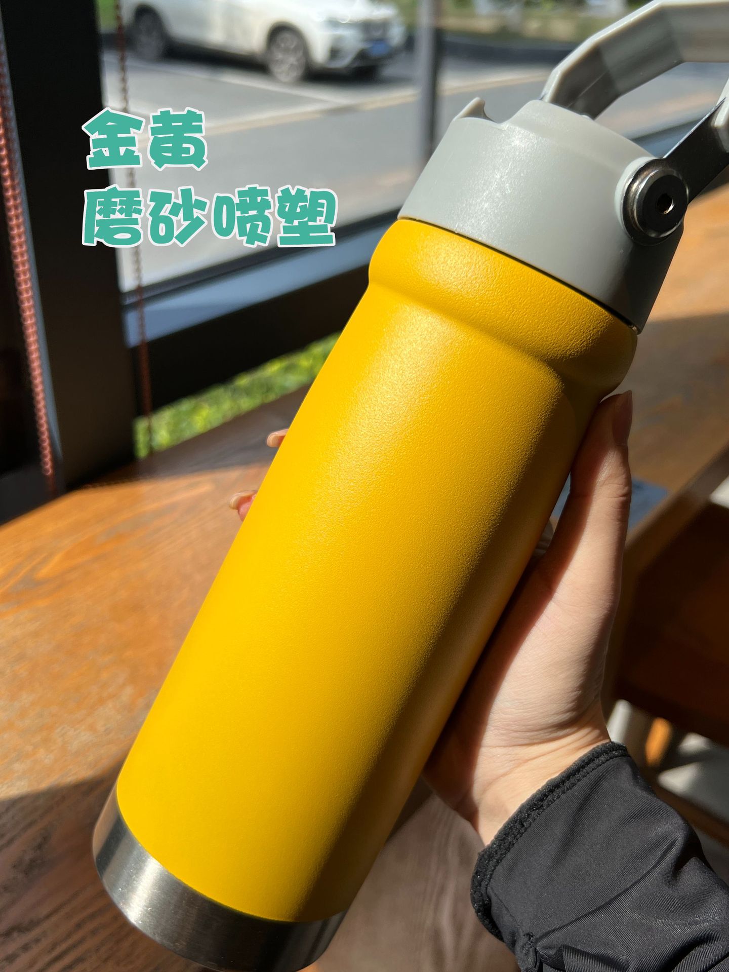 史丹利同款不锈钢汽车杯便携提手304大容量保温杯吸管冰霸咖啡杯详情8