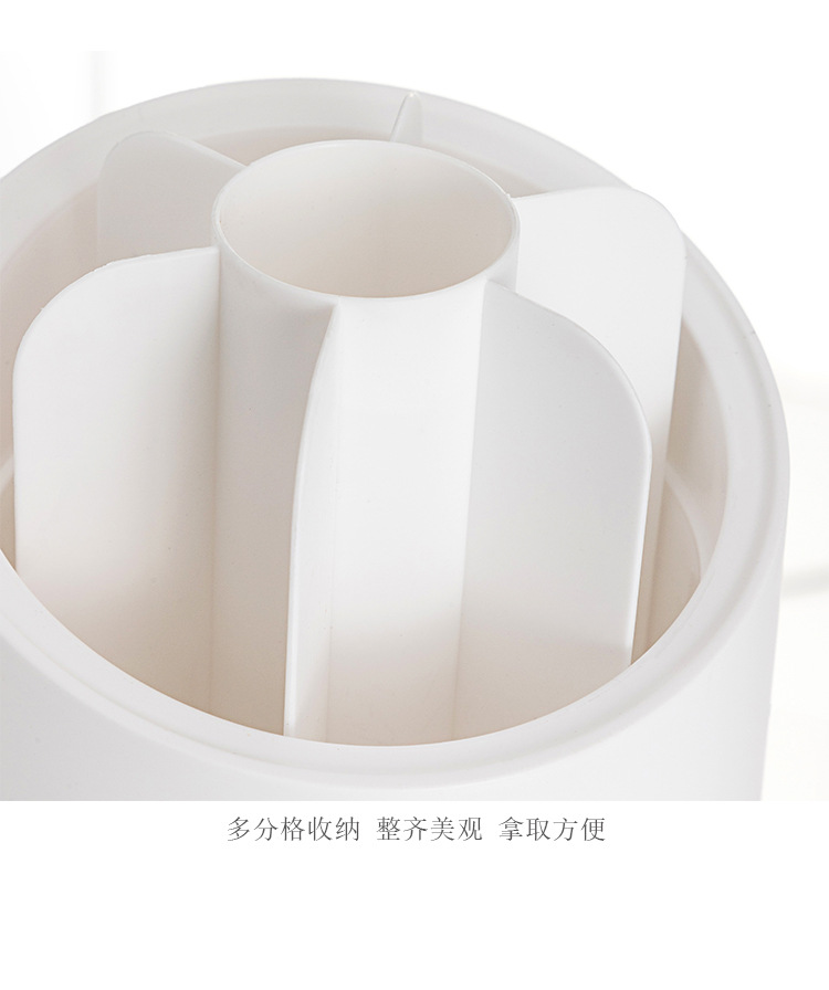 化妆刷收纳盒高级感透明防尘笔筒创意ins桌上眉笔彩妆刷子收纳筒 pic 16