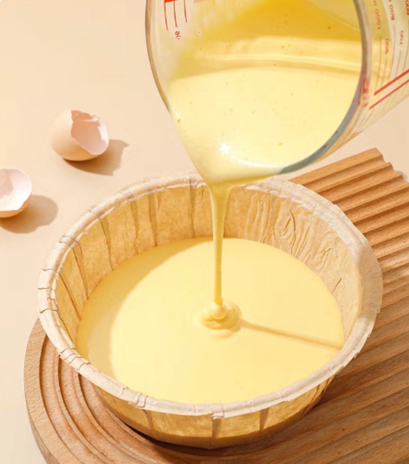 现货大翻边戚风蛋糕纸托免模具巴斯克芝士一次性烘焙甜品蛋糕盒详情6