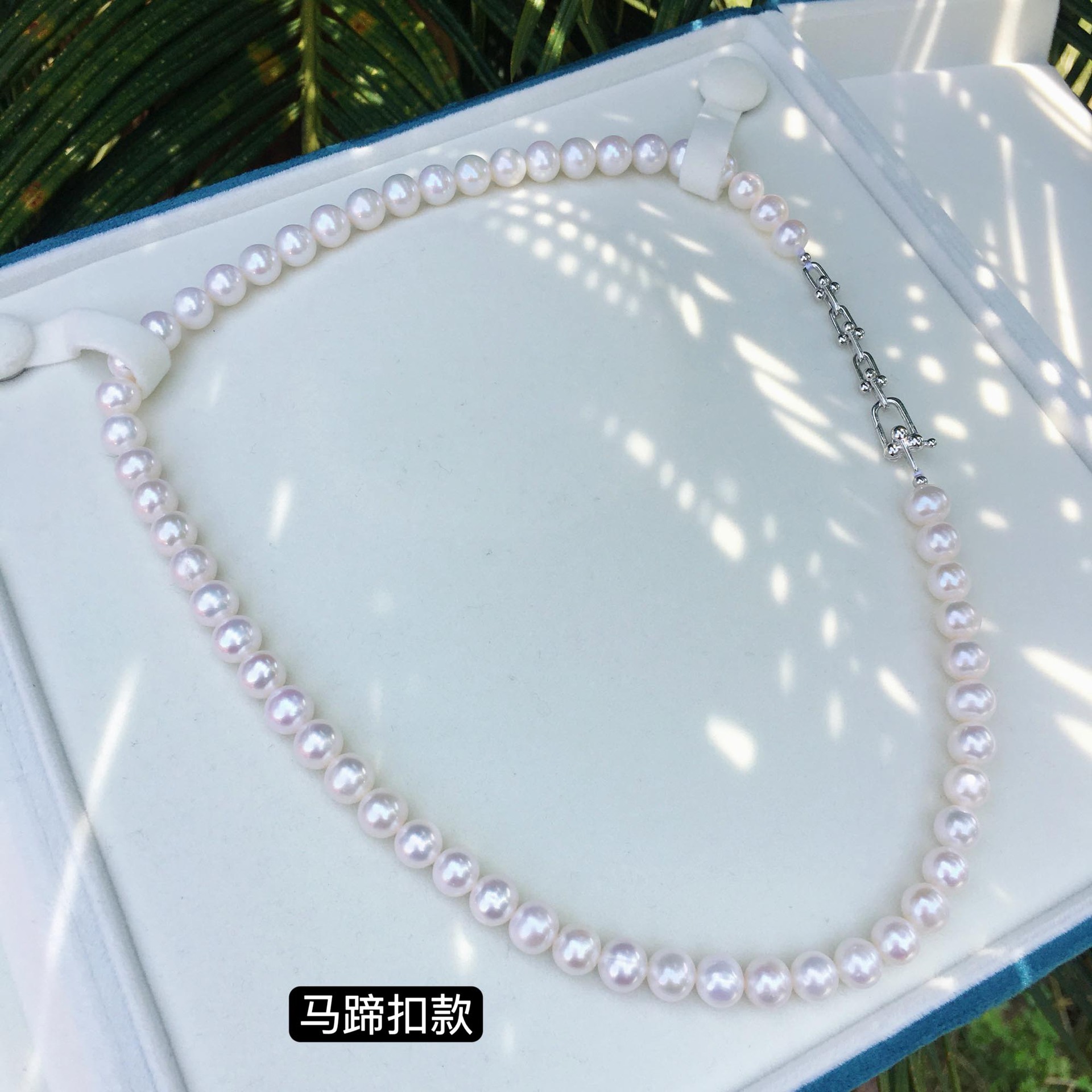 Retro plain chain collarbone chain tian Ran freshwater 7, 8, 9 round slightly flawed bright light pearl necklace finished product wholesale pic 26
