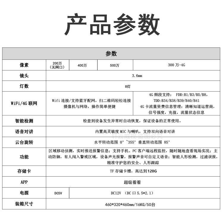 Xiongmai 1-inch home monitor mobile phone remote outdoor 5MP high-definition wireless WIFI full-color intercom camera pic 13