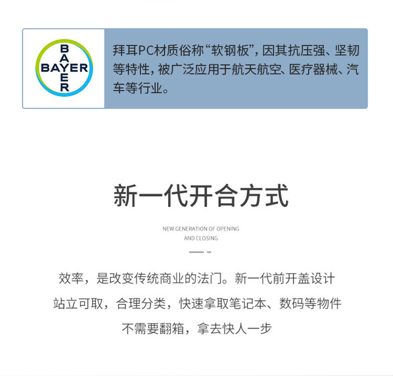 商务前置开口行李箱女小型20寸登机轻便拉杆箱杯架24旅行箱男学生详情14
