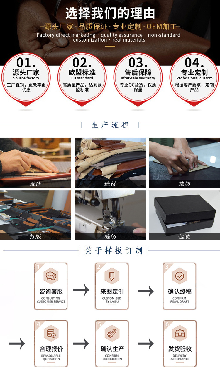 跨境爆款男士商务钱包多功能真皮钱夹时尚多卡位卡包便携式零钱包详情7