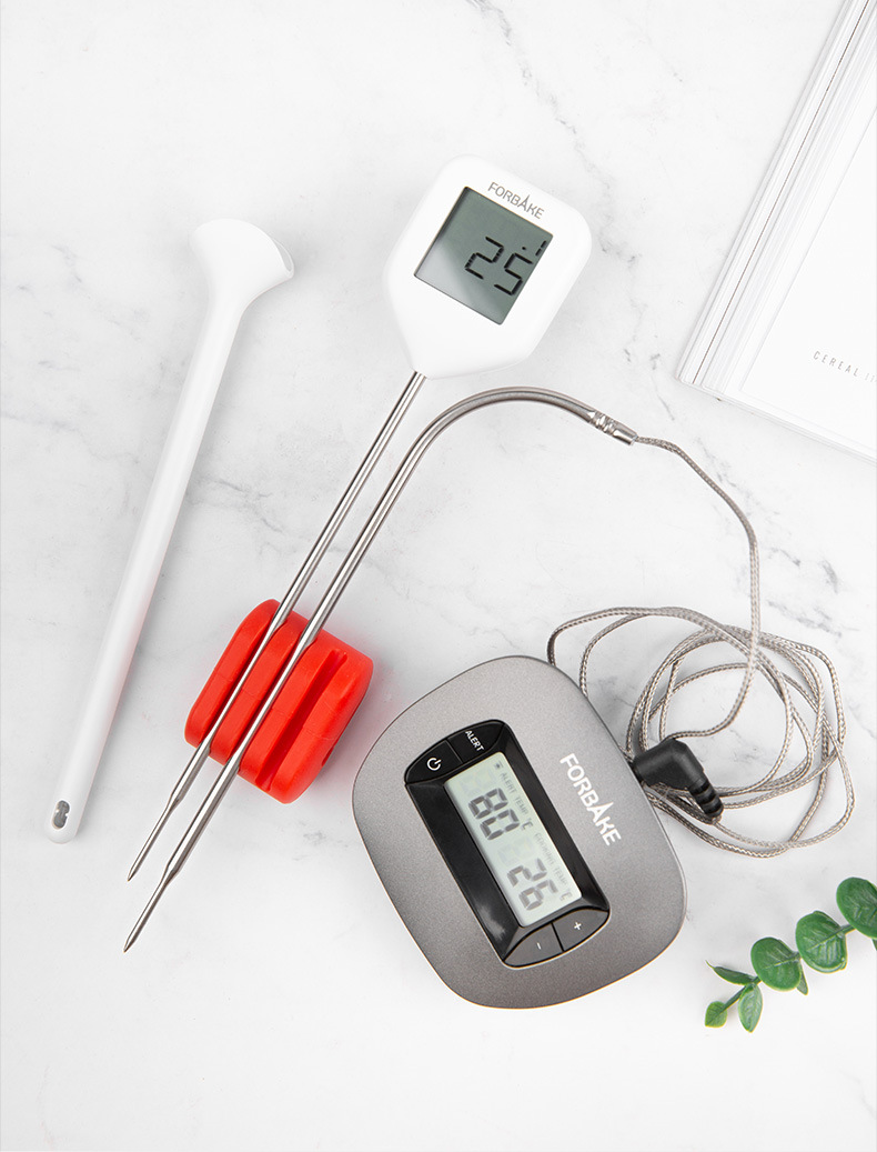 French Baker thermometer, fixed clip, probe, milk coffee drink, milk tea, sugar boiling pot, baking tool pic 10