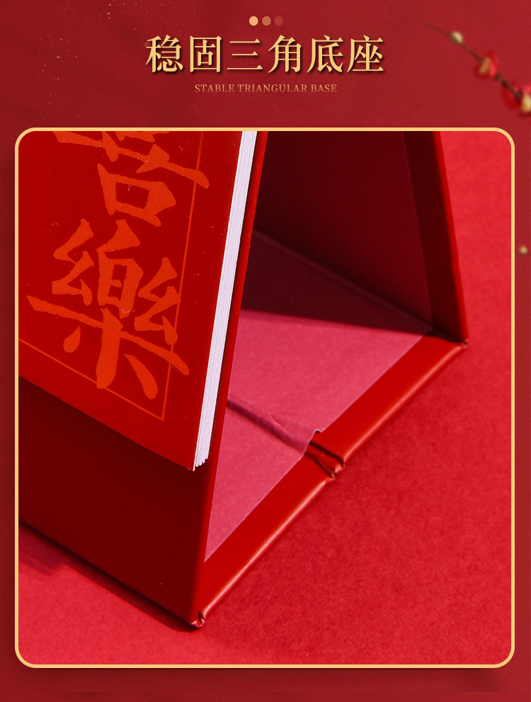 Zhouzhou Calendar 2026 Horse Year Desk Calendar Double-Ring Fashionable Three-dimensional Desk Calendar Advertising Customization Office Note-taking Calendar wholesale pic 11