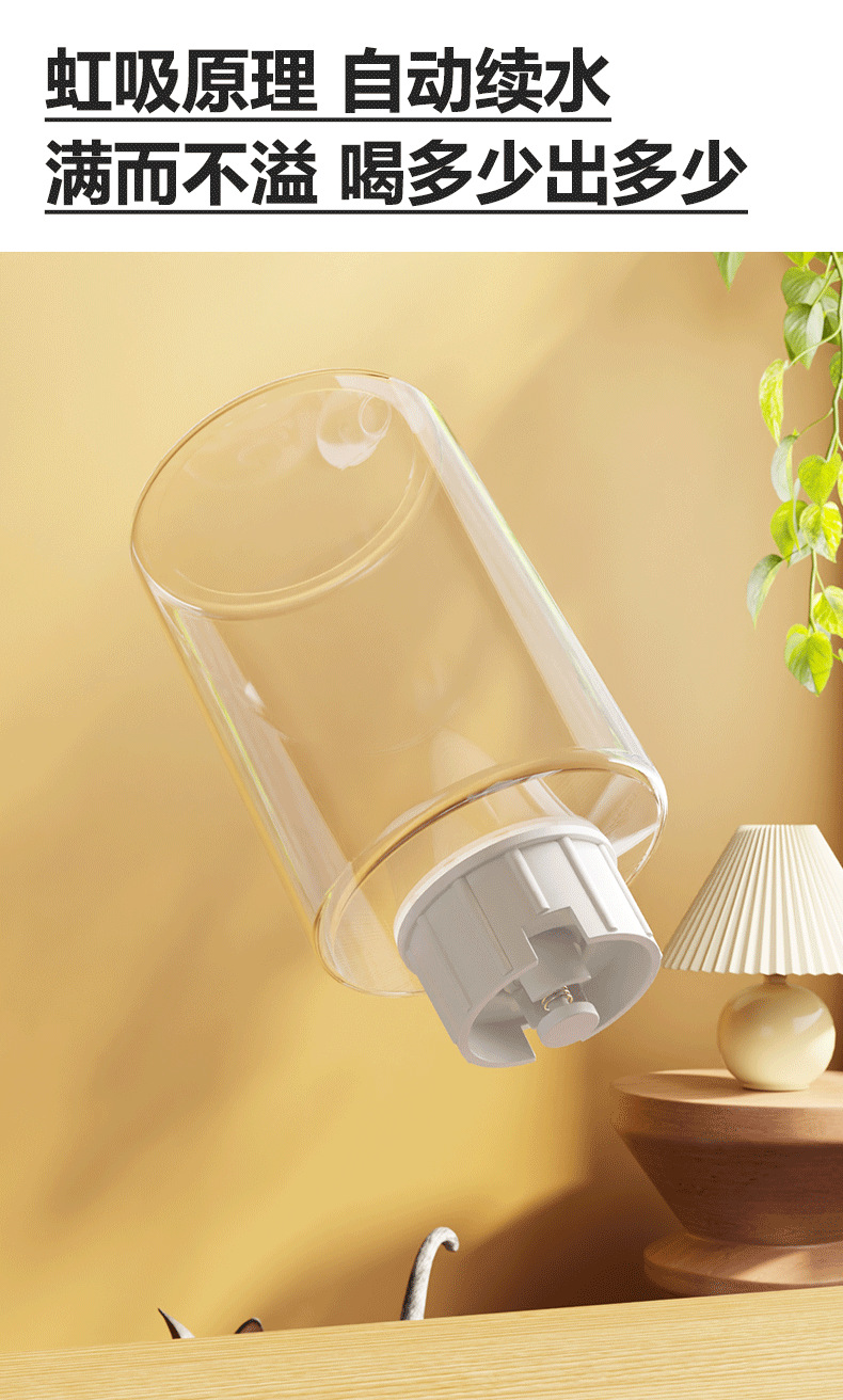 Alimentador automático para gatos alimentador automático de agua para perros tazón para mascotas de gran capacidad alimentador de agua para gatos tazón de cerámica pic 12