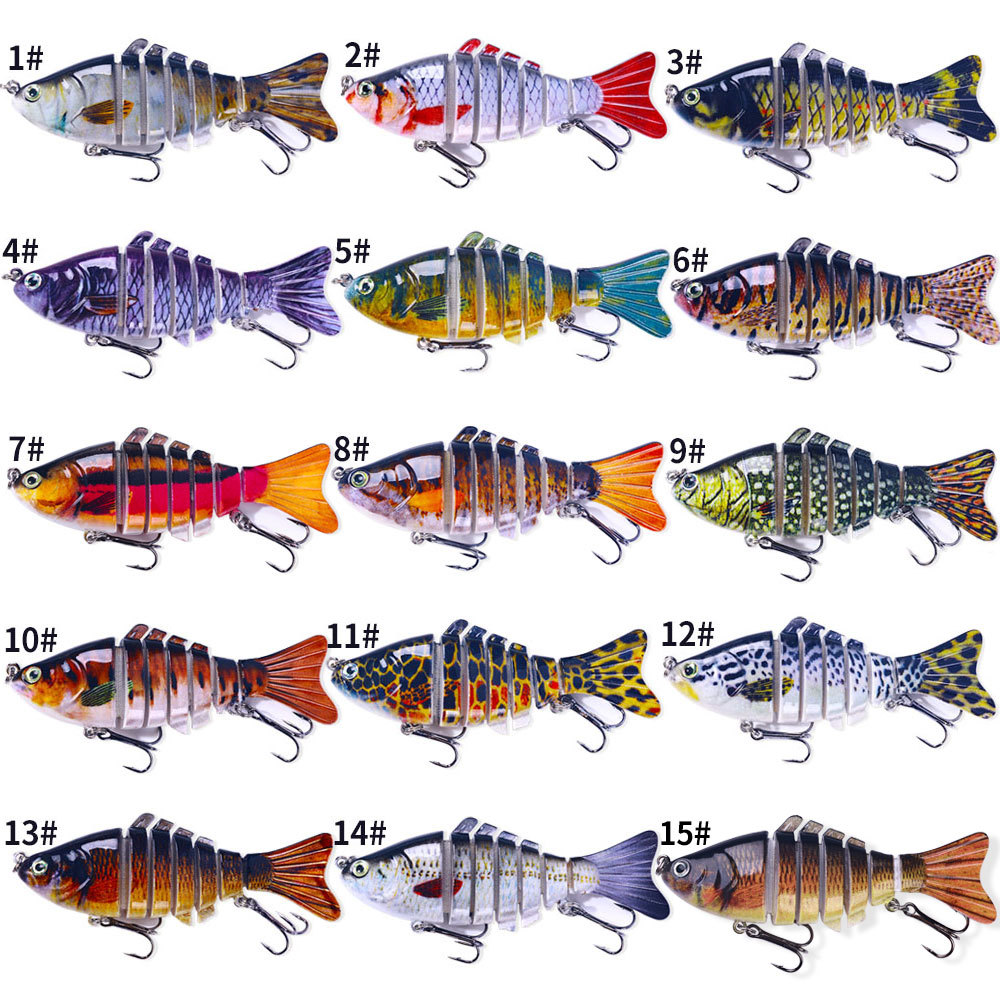 New 7-segment 10CM multi-segment fish bait from Lure bait wholesale, Mino hard bait, Hengjia vib fish bait pic 29