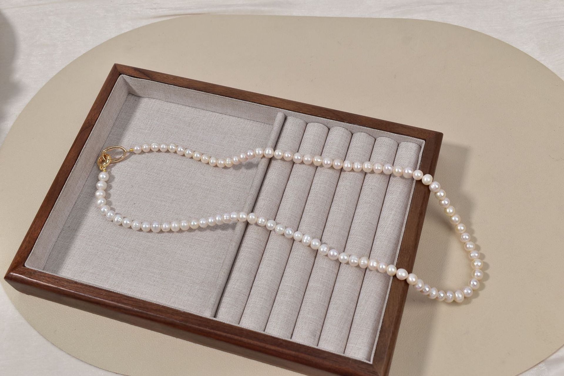 60CM长天然淡水珍珠2024新款爆款轻奢高级感颈链秋冬长款毛衣链女详情9