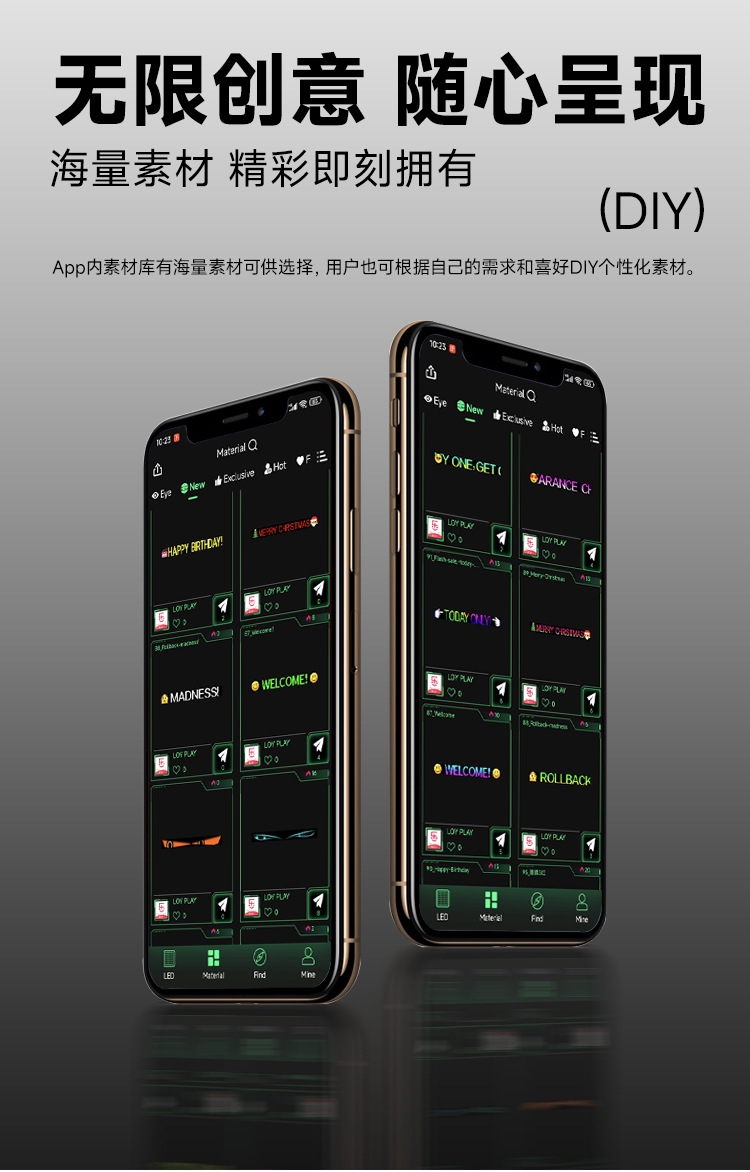 LED软屏柔性屏APP蓝牙编辑超薄防水随贴屏广告招牌免安装跨境新品详情9