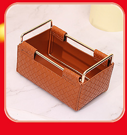 Cross-border leather storage tray, Nordic InS-style desktop entrance key, cosmetics, jewelry, leather organization and storage tray pic 8