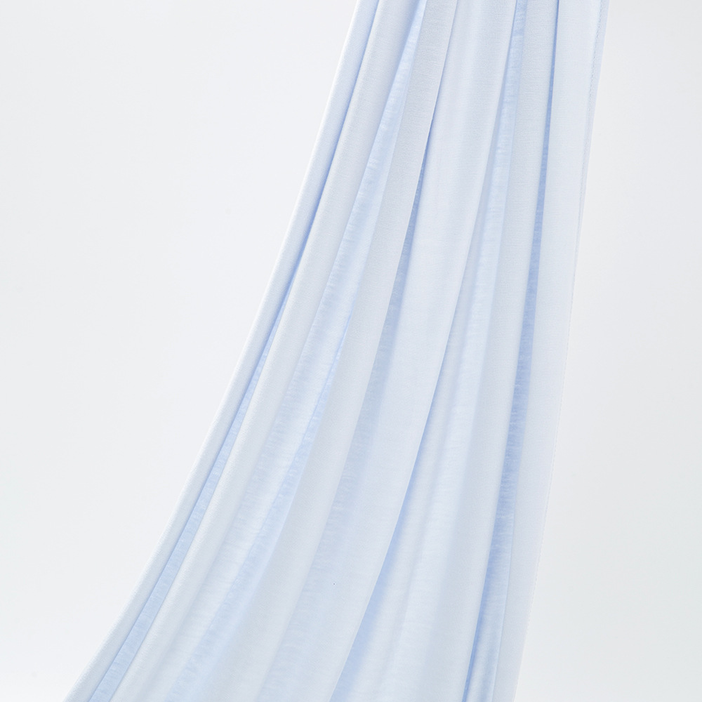 High-quality solid color modal rolled-up mercerized cotton scarves, shawls and headscarves for cross-border Middle East Jerseyscarf pic 18