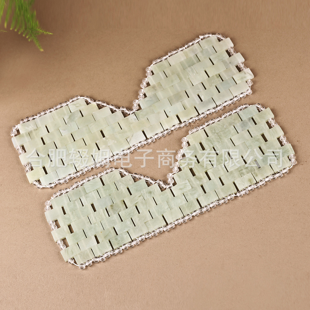 天然玉石眼帘眼罩手工编织清凉冷热敷眼部舒缓按摩眼罩批发跨境详情15