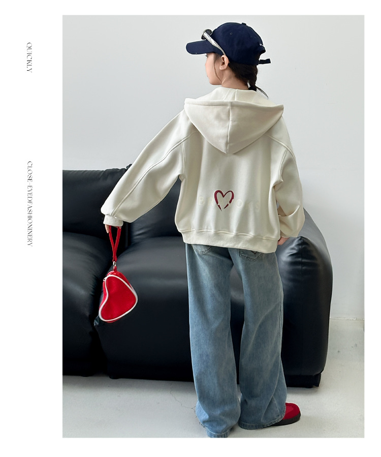 女童春秋款韩版休闲连帽卫衣外套中大童初中生洋气时尚儿童春装潮详情26