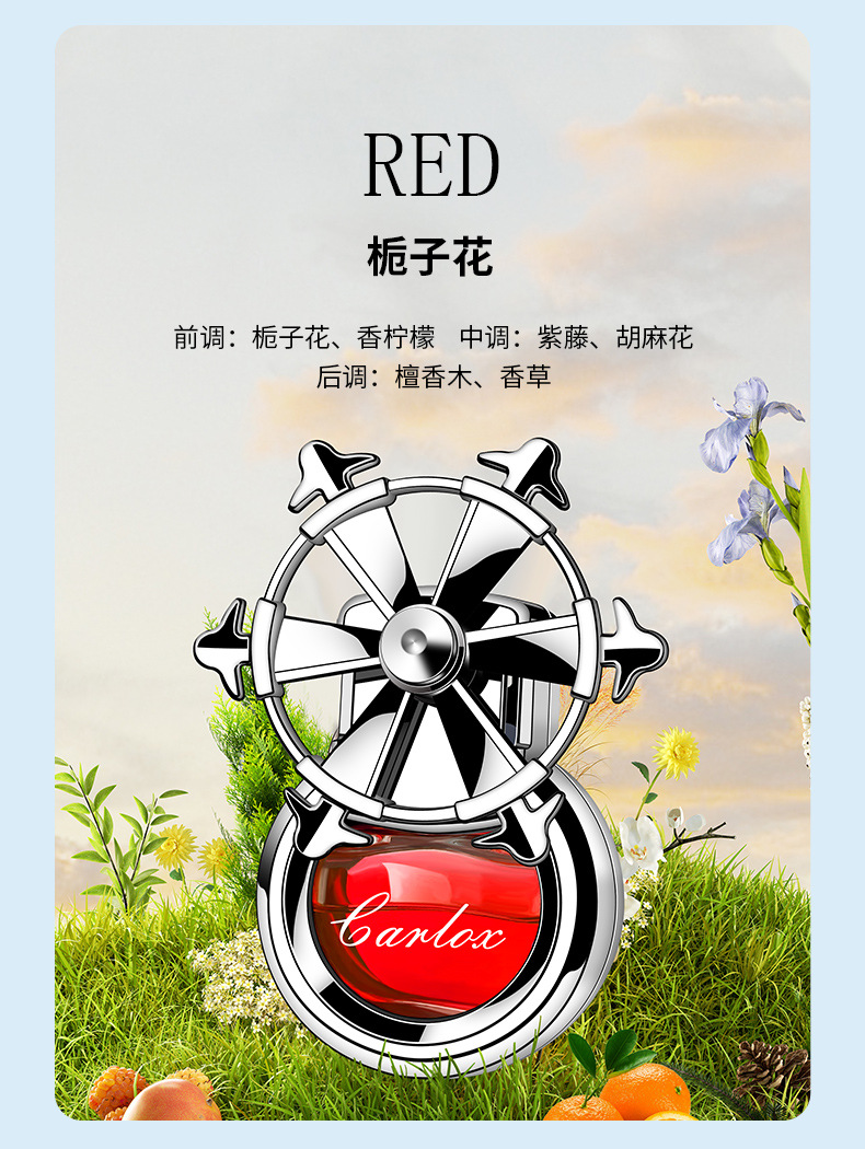 Car aroma diffuser air conditioning outlet, high-end new car fragrance for men and women, high-end car perfume, long-lasting light fragrance pic 17
