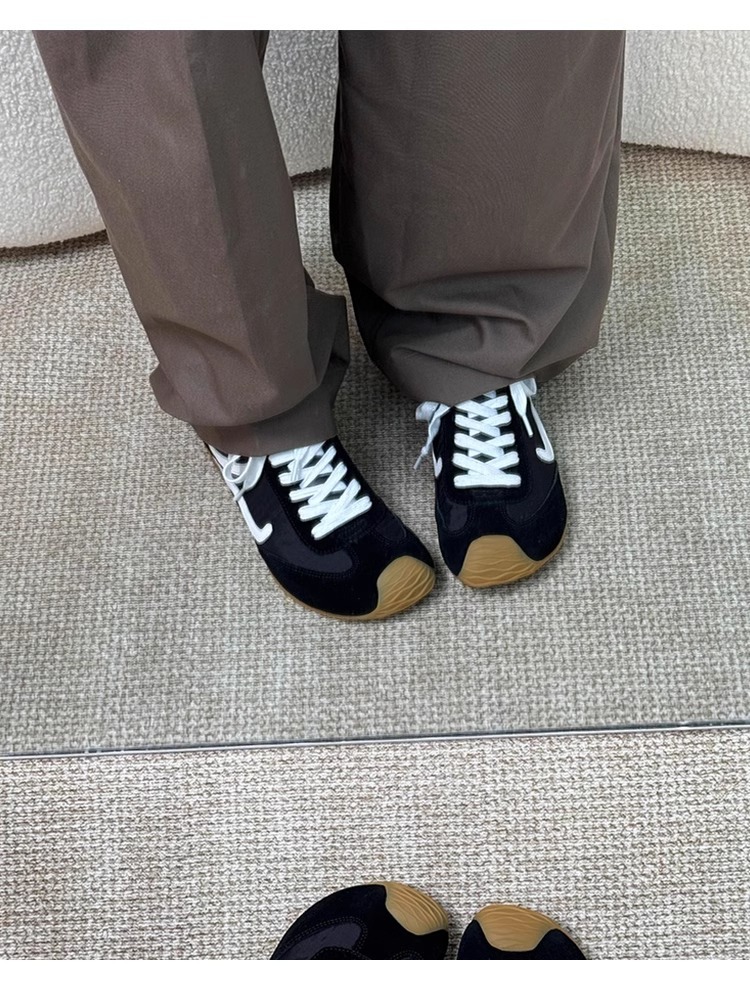 苏茵茵内增高阿甘鞋女2025新款歪头德训女鞋系带休闲鞋真皮德训鞋详情26