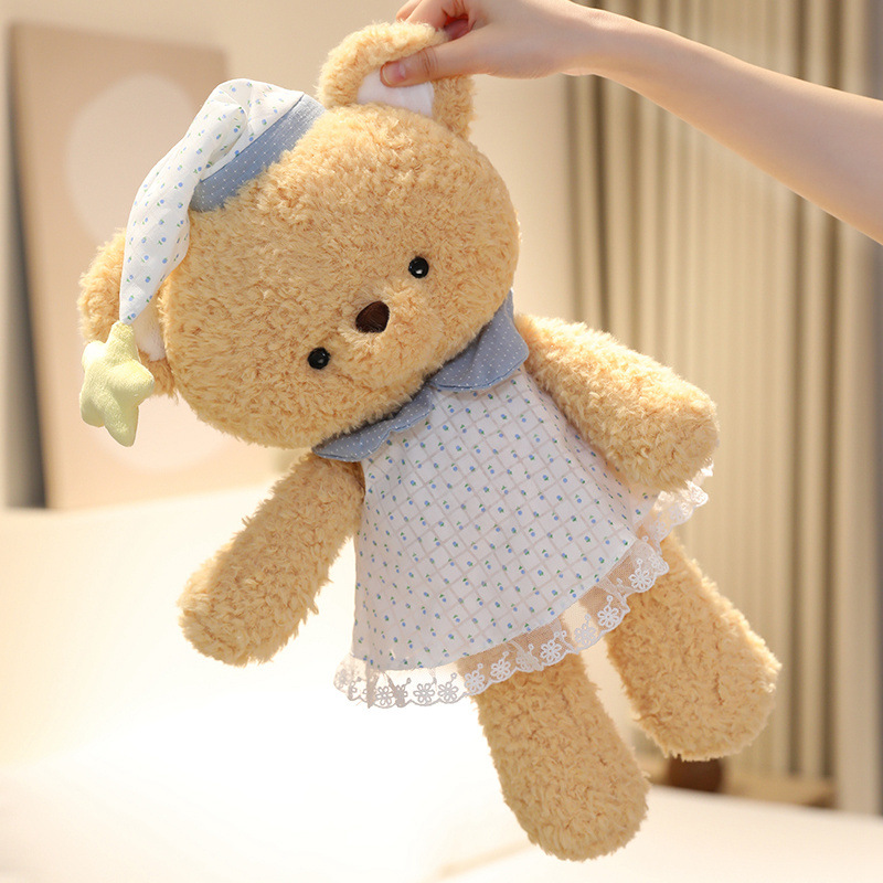 可爱臭屁虫睡衣晚安跑跑小羊公仔毛绒玩具小猪兔子玩偶布娃娃礼物详情7