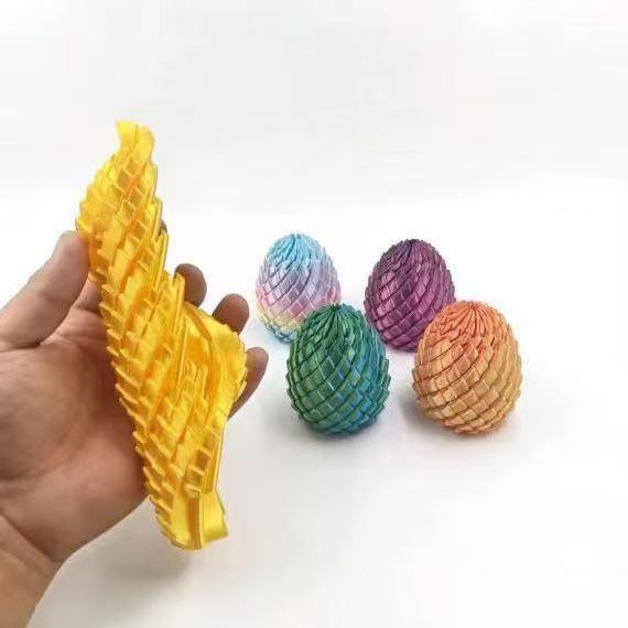 可变形3d打印史莱姆球创意扭扭手指解压新款龙蛋旋转变形模型玩具详情3