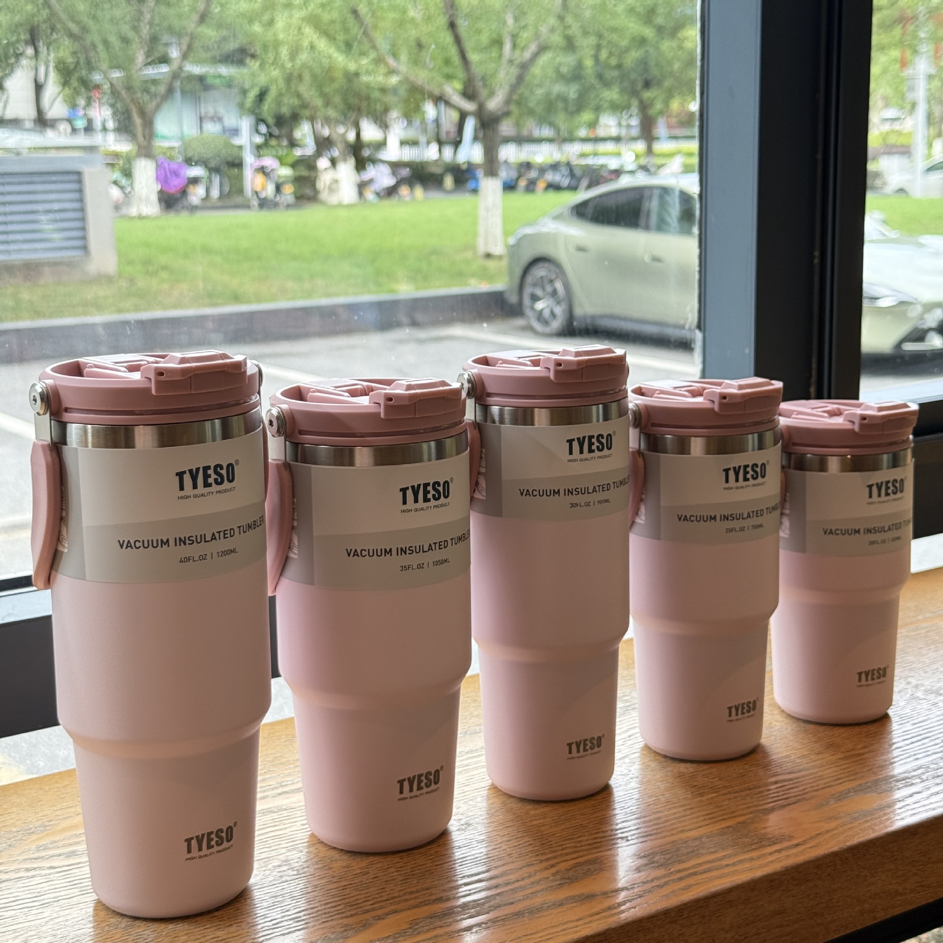 tyeso新款保温杯大容量手提汽车杯夏季保温保冷双饮冰霸杯咖啡杯详情17