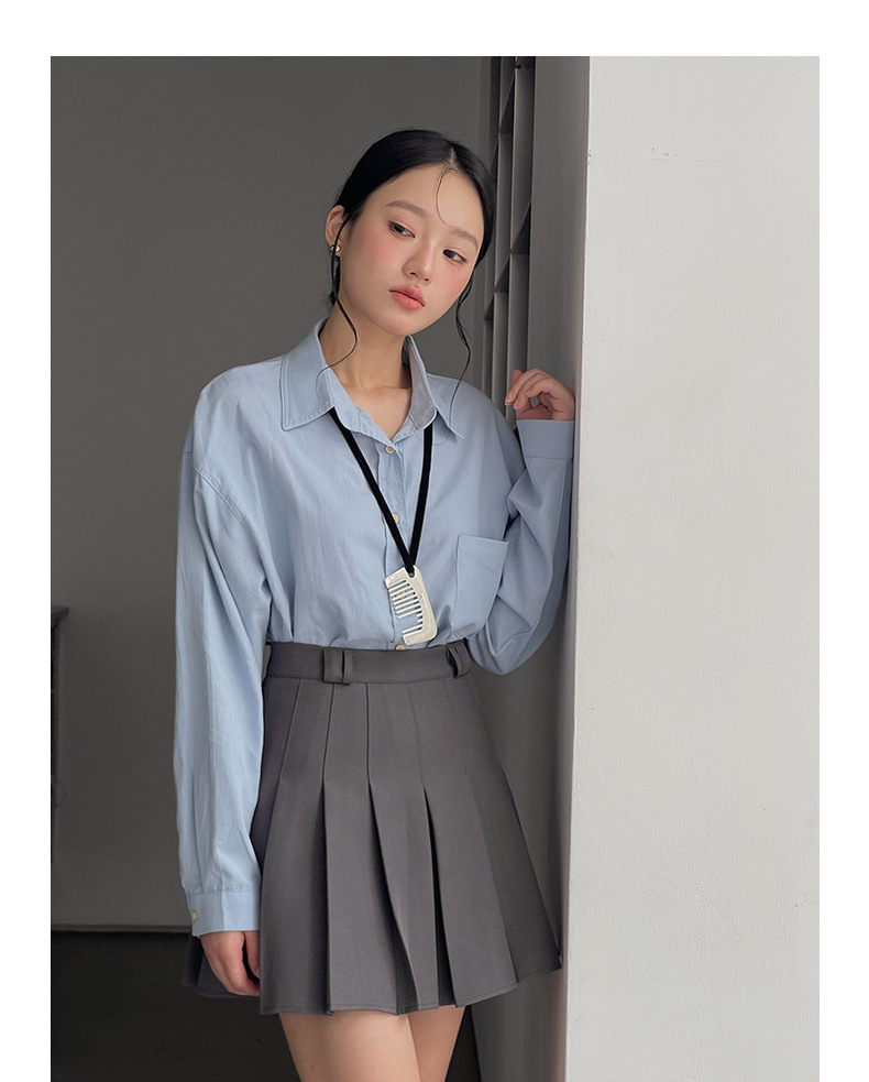【主推 首尔私校百褶裙】高腰显瘦A字jk短裙女夏新款半身裙N127B详情35