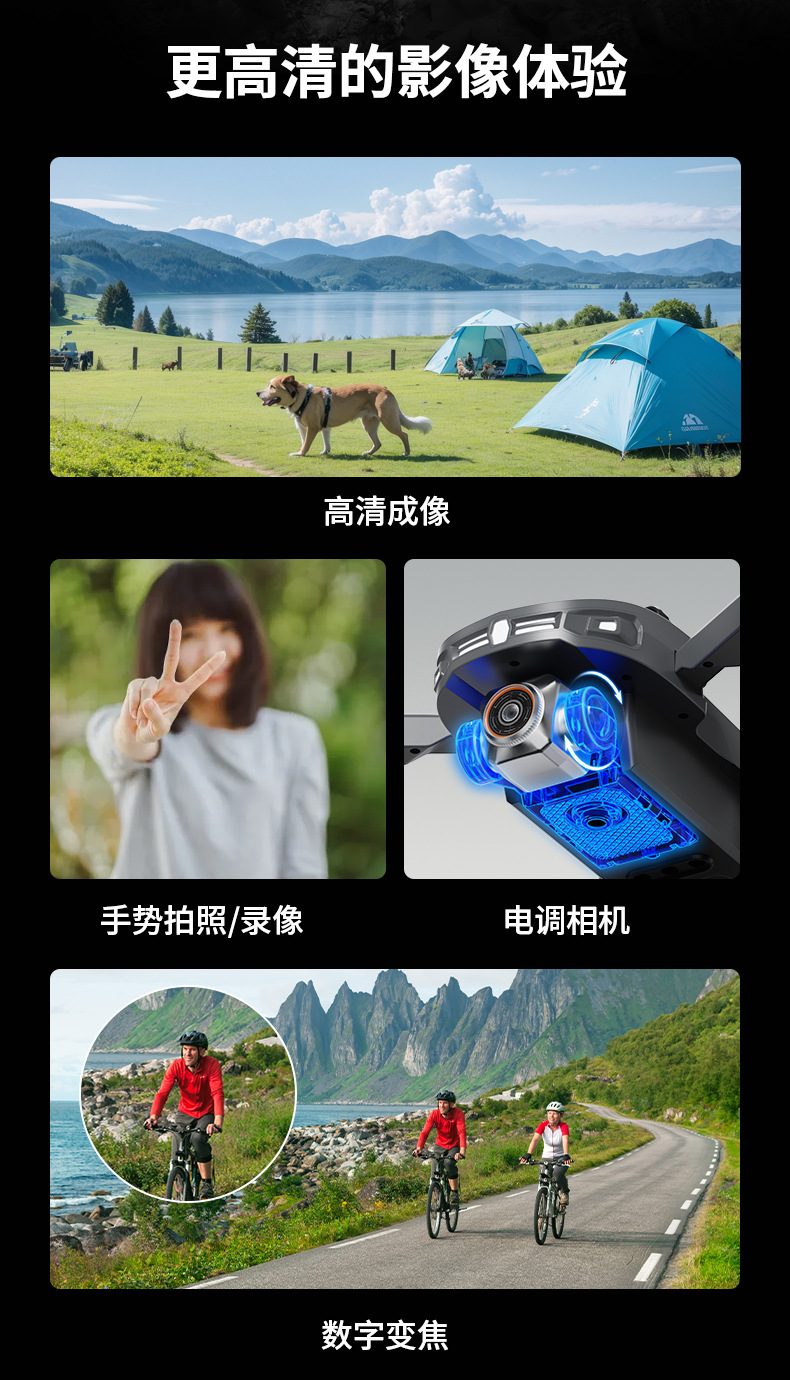 带显示屏无人机GPS定位返航智能避障高清航拍新手入门专业级详情5