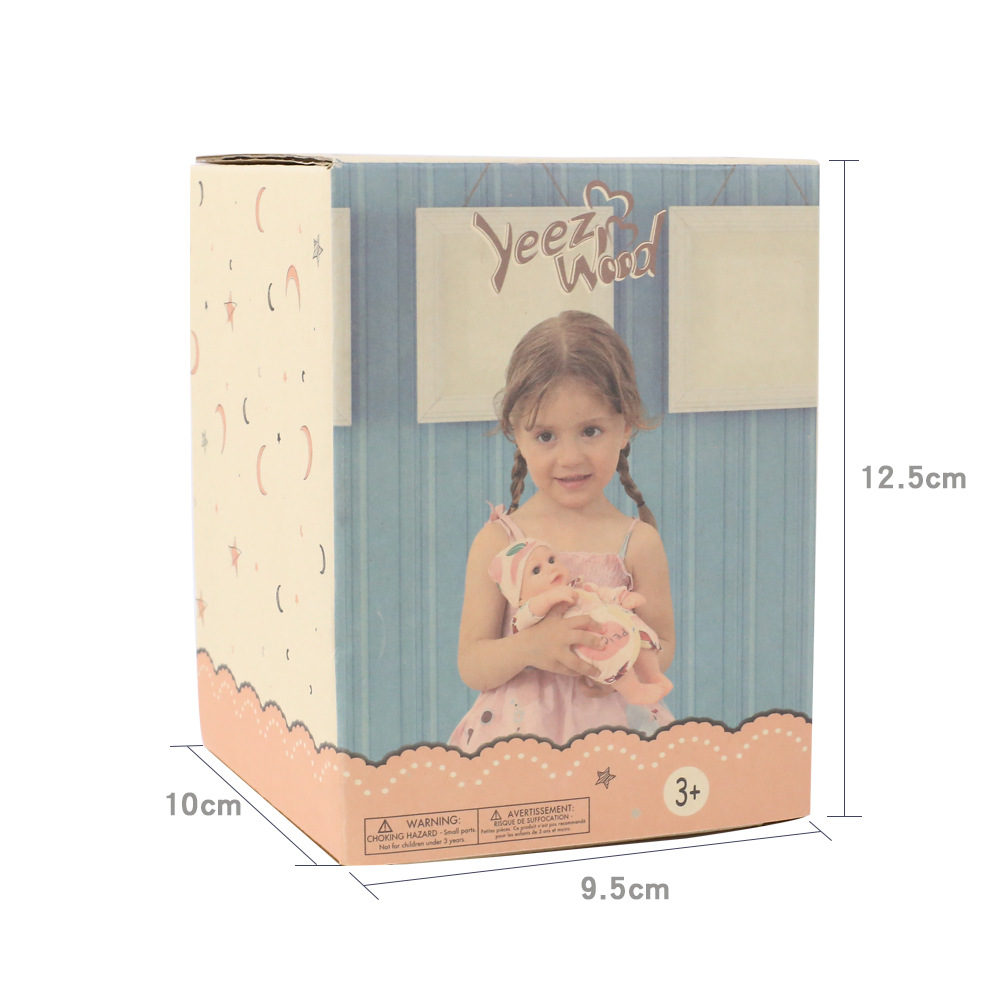 娃娃彩盒 包装盒重生娃娃礼盒纸盒半开窗透明彩盒玩偶礼物盒详情8