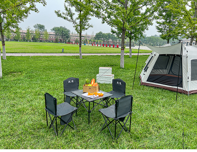 Z便携式蛋卷桌户外折叠桌椅野餐露营装备收纳桌餐桌铝合金烧烤桌详情31