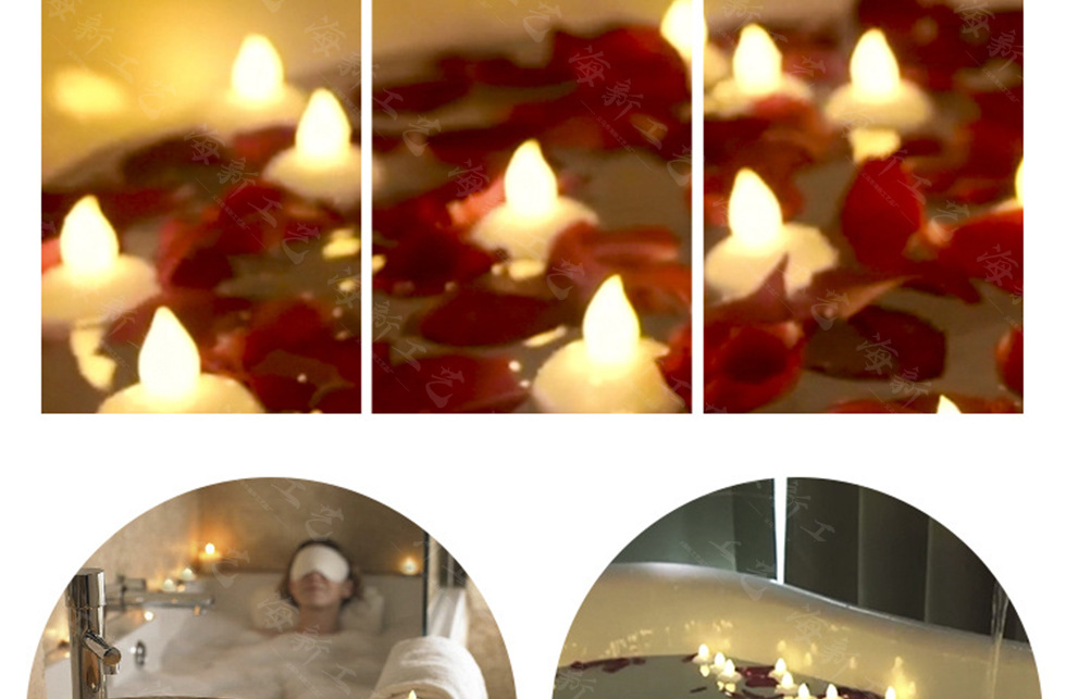 led电子感应浮水蜡烛灯遇水即亮防水无烟氛围灯圣诞情人节装饰灯详情17