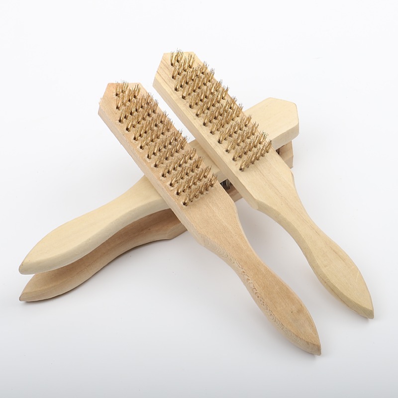 Wholesale of wooden handle steel wire brushes, rust removal brushes, fish scale brushes, grinding, rust removal, polishing and cleaning tool brushes from the manufacturer pic 19